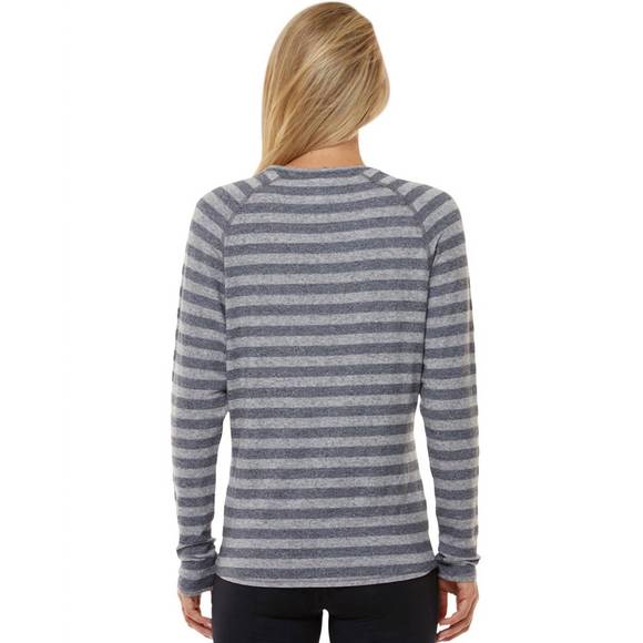 NEW SHAPE ACTIVE stripe long sleeve tee in heather grey stripe - Picture 2 of 2